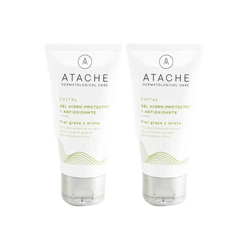 Atache CVital Gel Hidro-Protector Piel Grasa Duplo 2x50 ml | Farmacia Barata Atache CVital Gel Hidro-Protector Piel Grasa Duplo 2x50 ml | Farmacia Barata