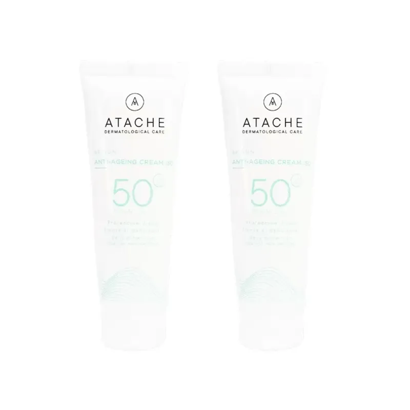 Atache Be Sun Antiaging SPF50+ Facial Antiedad Duplo 2x75 ml | Farmacia Barata
