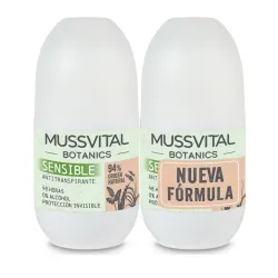Duplo Mussvital desodorante sensible botanics, 2x75ml