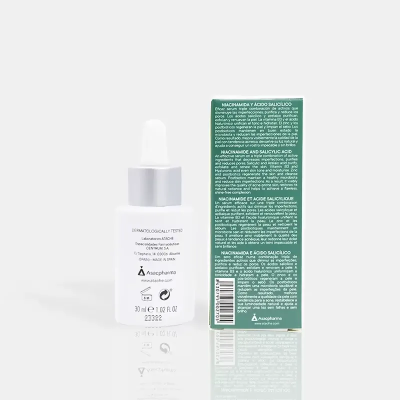 Atache Oily SK Postbiotic Salicylic Acid Serum Piel Grasa 30 ml | Farmacia Barata Atache Oily SK Postbiotic Salicylic Acid Serum Piel Grasa 30 ml | Farmacia Barata