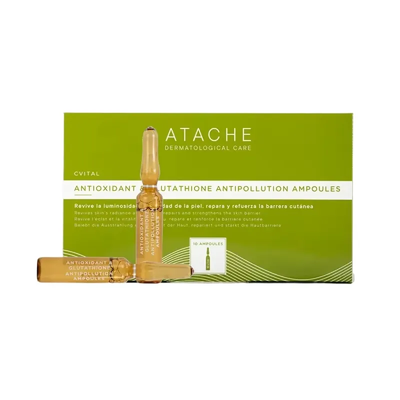 Atache CVital Antioxidant & Glutathione Antipollution Ampollas 10x5 ml | Farmacia Barata