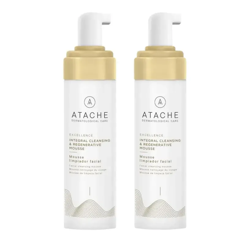 Atache Excellence Integral Cleansing Mousse Duplo 2x200 ml | Farmacia Barata