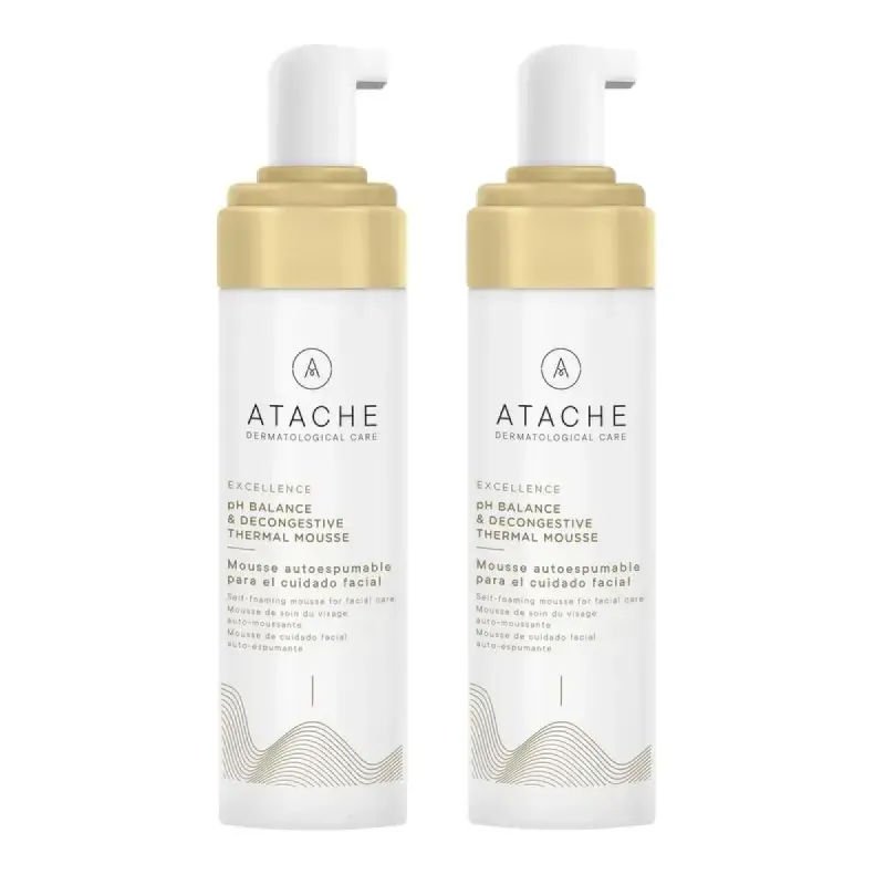 Atache Excellence pH Balance Mousse Termal Duplo 2x200 ml | Farmacia Barata Atache Excellence pH Balance Mousse Termal Duplo 2x200 ml | Farmacia Barata