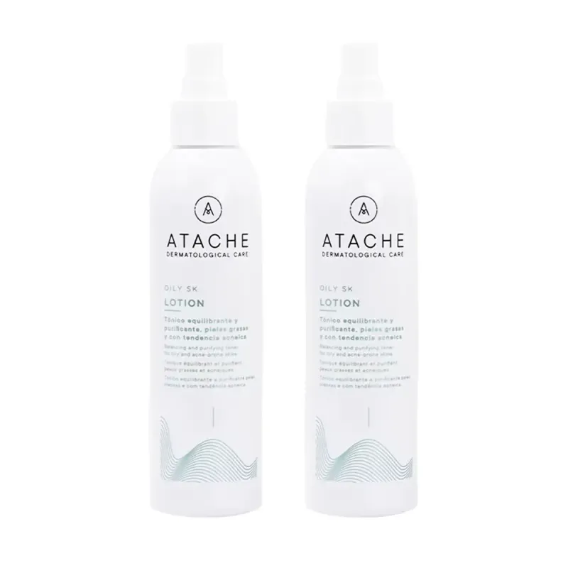 Atache Oily SK Lotion Tónico Regulador Duplo 2x100 ml | Farmacia Barata Atache Oily SK Lotion Tónico Regulador Duplo 2x100 ml | Farmacia Barata
