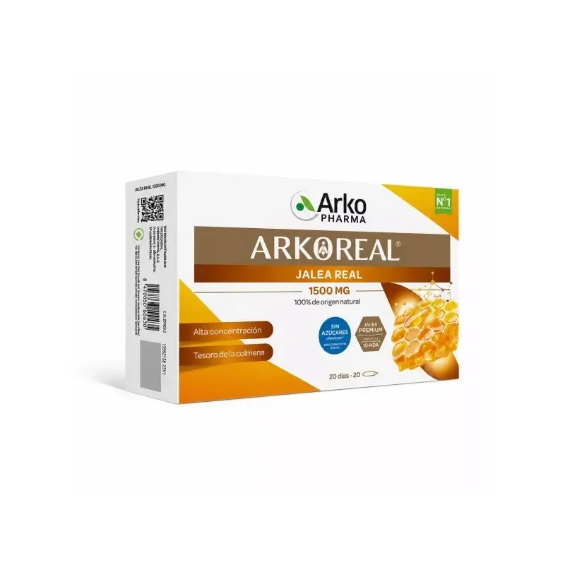 Arkoreal Jalea Real 1500 mg, 20 ampollas | Farmacia Barata Arkoreal Jalea Real 1500 mg, 20 ampollas | Farmacia Barata