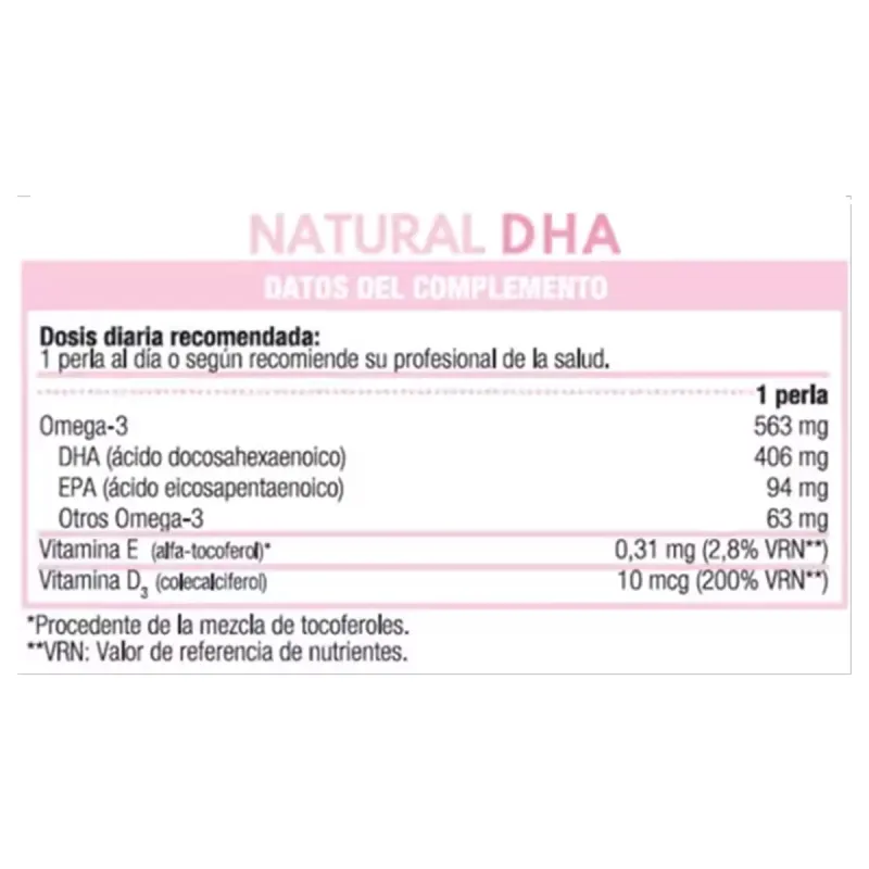 Puro Omega Natural DHA Embarazo y Lactancia 60 perlas | Farmacia Barata