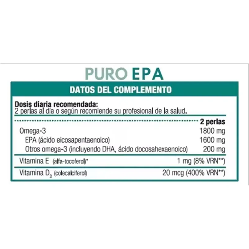 Puro Omega Natural EPA Máxima Absorción 120 perlas | Farmacia Barata Puro Omega Natural EPA Máxima Absorción 120 perlas | Farmacia Barata