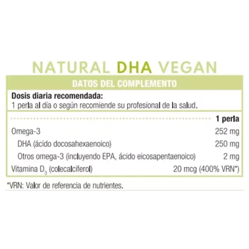 Puro Omega Natural DHA Vegan 90 perlas | Farmacia Barata