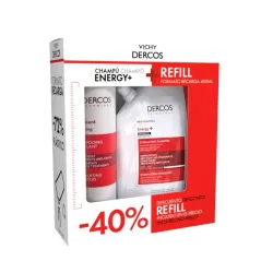 Dercos Pack Anticaida Energy+, 400ml+400ml