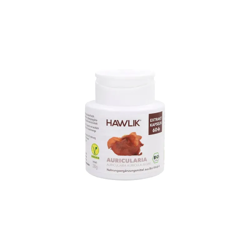 Hawlik Auricularia Extracto Puro 60 cápsulas | Farmacia Barata Hawlik Auricularia Extracto Puro 60 cápsulas | Farmacia Barata
