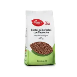 El Granero Bolitas de Cereales con Chocolate Bio, 400 gr.