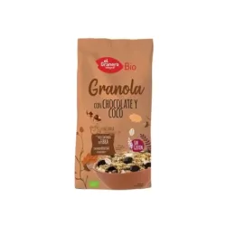 El Granero Granola con Chocolate y Coco Bio, 350g.