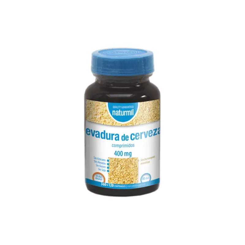 Naturmil Levadura de Cerveza 360+120 comp | Farmacia Barata