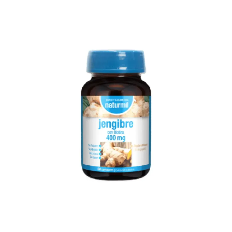 Jengibre 400 mg 60 Comprimidos Naturmil | Farmacia Barata Jengibre 400 mg 60 Comprimidos Naturmil | Farmacia Barata