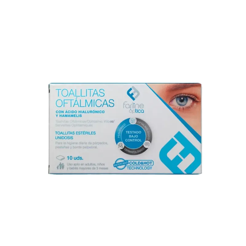Farline Toallitas Oftálmicas Dual AH 10 Unidades | Farmacia Barata Farline Toallitas Oftálmicas Dual AH 10 Unidades | Farmacia Barata