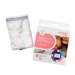 Aposan Braga Postparto Malla Talla L, 4 unidades