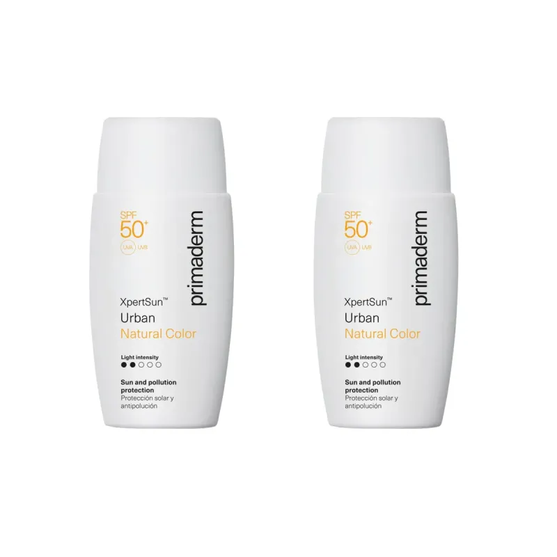 Primaderm XpertSun Urban Natural Light 50+, Oferta Duplo 2x50 ml| Farmacia Barata