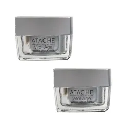Atache Vital Age Wrinkle Attack Antiarrugas Noche Duplo, 2x50 ml