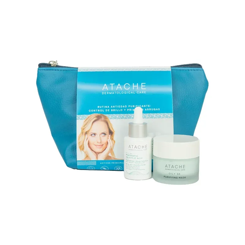 Estuche Atache Oily SK Postbiotic + Purifying Mask | Farmacia Barata