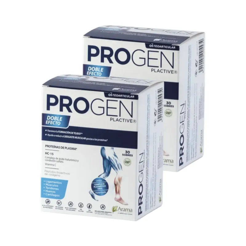 Progen Plactive Duplo 2x30 sobres | Farmacia Barata Progen Plactive Duplo 2x30 sobres | Farmacia Barata