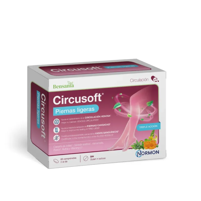 Circusoft Piernas Ligeras, 60 comprimidos | Farmacia Barata Circusoft Piernas Ligeras, 60 comprimidos | Farmacia Barata