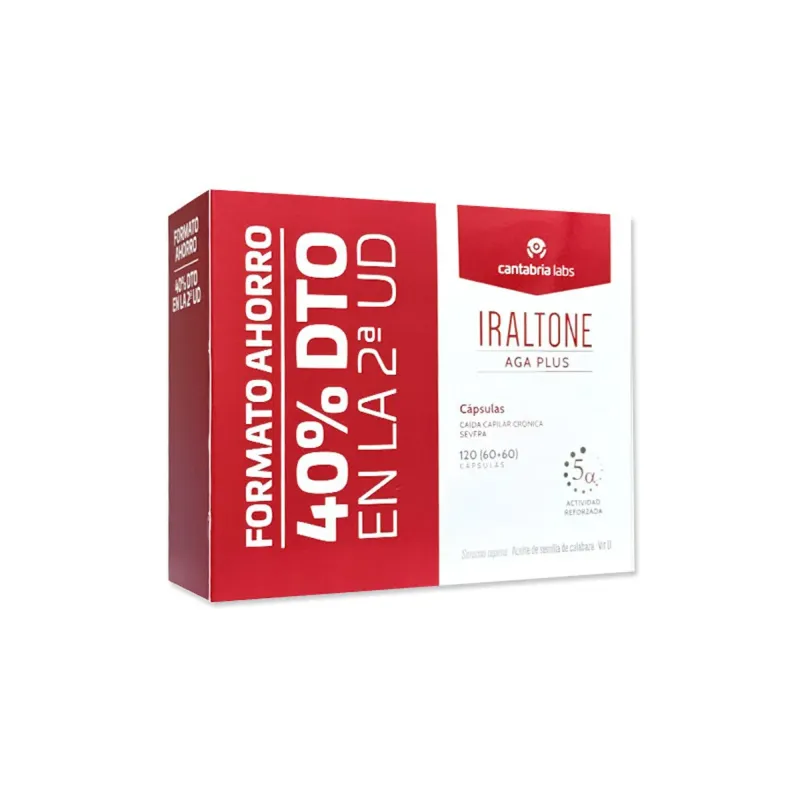 Iraltone AGA Plus Duplo, 2x60 cápsulas | Farmacia Barata Iraltone AGA Plus Duplo, 2x60 cápsulas | Farmacia Barata