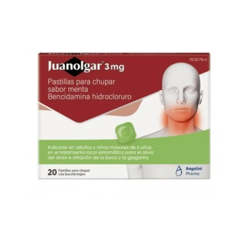 Junolgar Pastillas Sabor Menta, 20 uds | Farmacia Barata Junolgar Pastillas Sabor Menta, 20 uds | Farmacia Barata