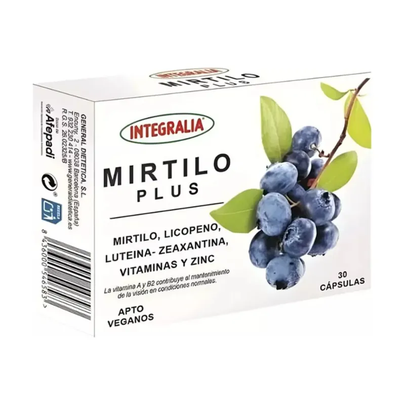 Integralia Mirtilo Plus 30 cápsulas Integralia Mirtilo Plus 30 cápsulas
