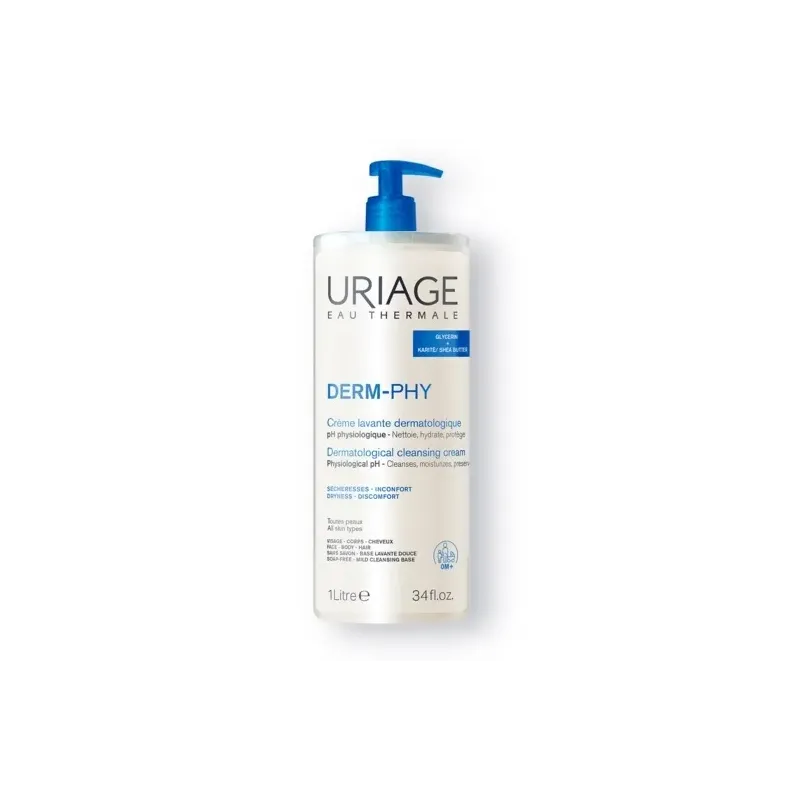 Uriage Derm-Phy crema lavante, 1 litro