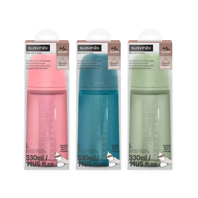 Suavinex SX Pro Biberón Silicona 330 ml | Farmacia Barata Suavinex SX Pro Biberón Silicona 330 ml | Farmacia Barata