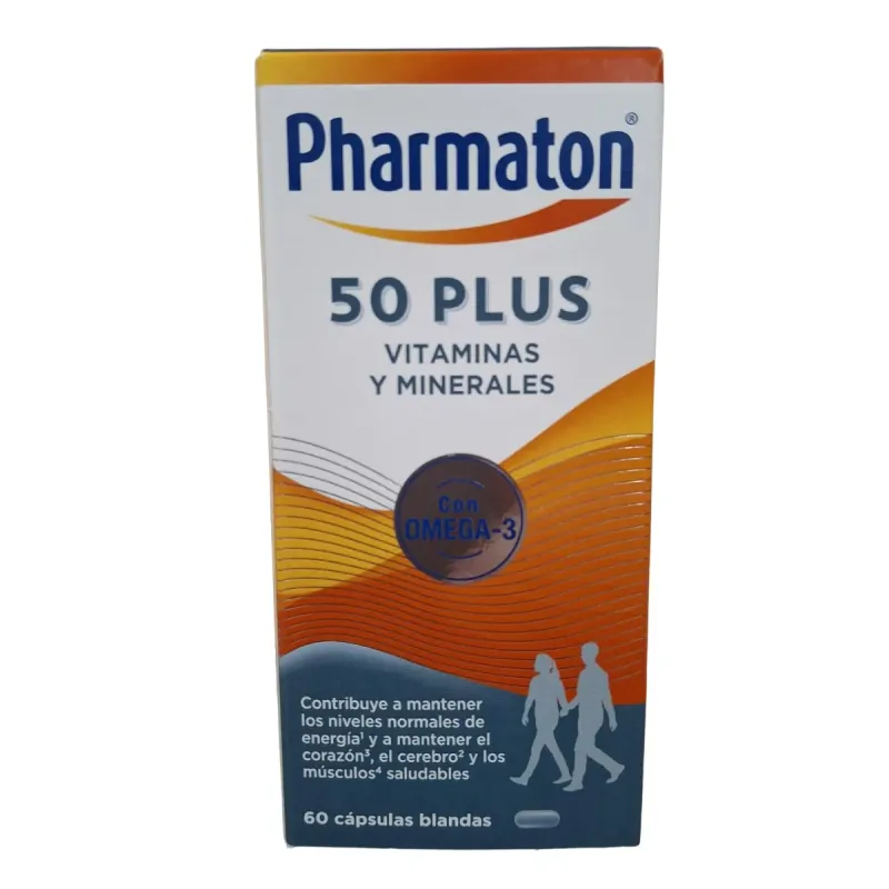 Pharmaton 50 Plus, 60 cápsulas | Farmacia Barata