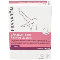 Pranarom Circularom Forte Piernas Ligeras, 30 cápsulas