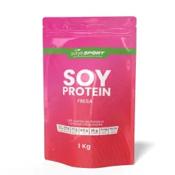 Sotya Sport Soy Protein Proteína de Soja Sabor Fresa, 1 kg
