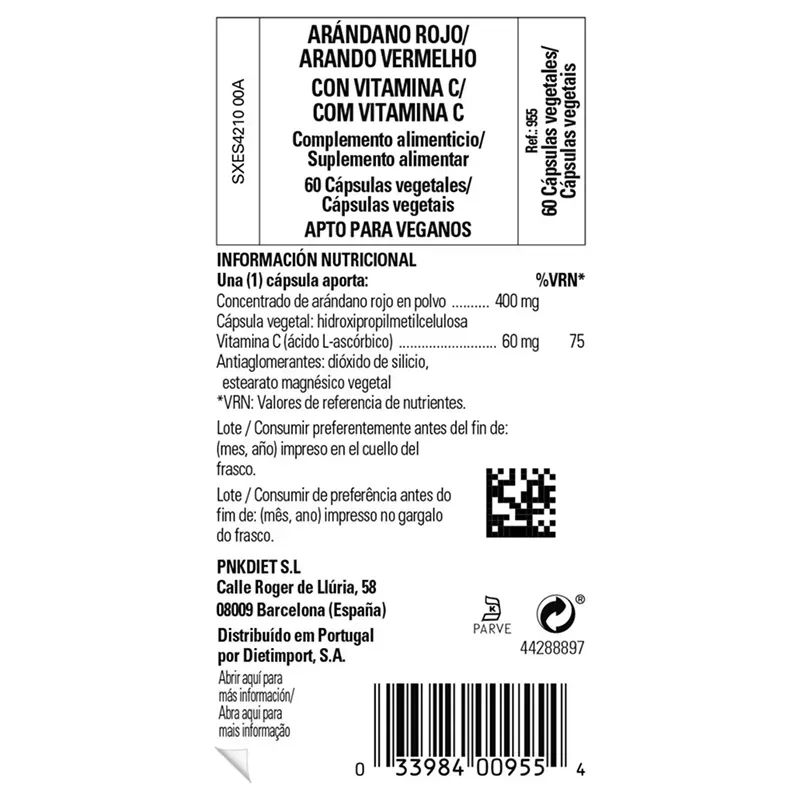 Solgar Arándano Rojo con Vitamina C | Farmacia Barata Solgar Arándano Rojo con Vitamina C | Farmacia Barata