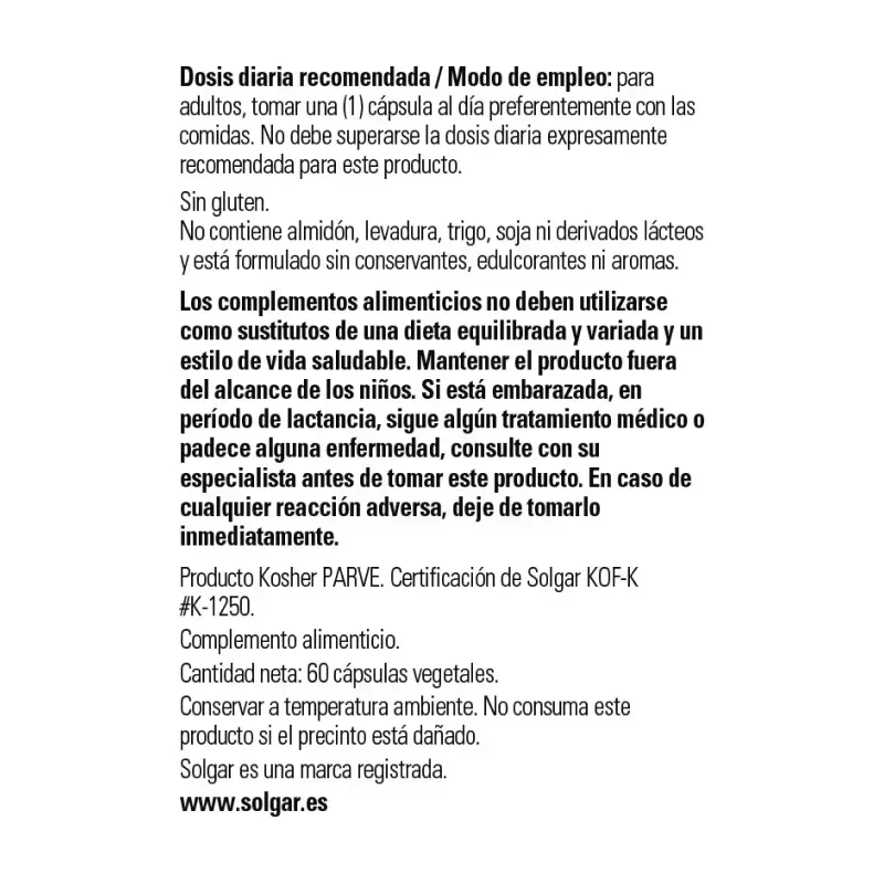 Solgar Arándano Rojo con Vitamina C | Farmacia Barata Solgar Arándano Rojo con Vitamina C | Farmacia Barata