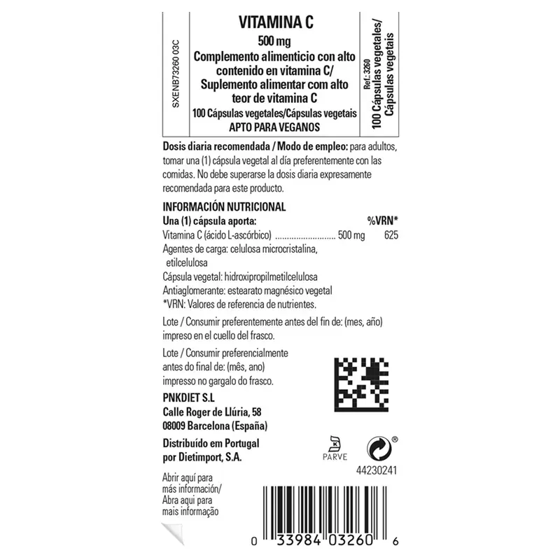 Solgar Vit C 500 mg | Farmacia Barata