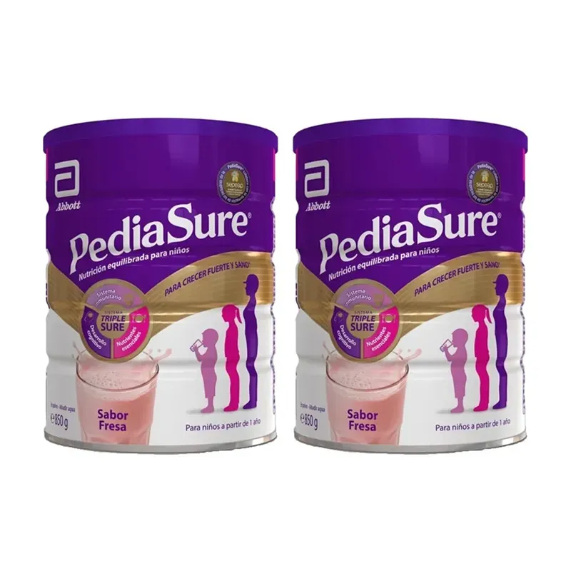 PediaSure en polvo sabor fresa Duplo, 2 x 850 g | Farmacia Barata PediaSure en polvo sabor fresa Duplo, 2 x 850 g | Farmacia Barata