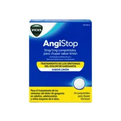 Vicks AngiStop Limón, 24 comprimidos