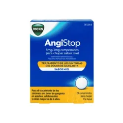 Vicks AngiStop Miel, 24 comprimidos