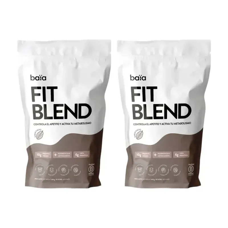 Baia Fit Blend Cacao Duplo, 2 x 600 g | Farmacia Barata Baia Fit Blend Cacao Duplo, 2 x 600 g | Farmacia Barata