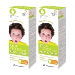 Arkopharma Stop Piojos Gel con Dimeticona Cabello Corto Duplo, 2 x 100 ml