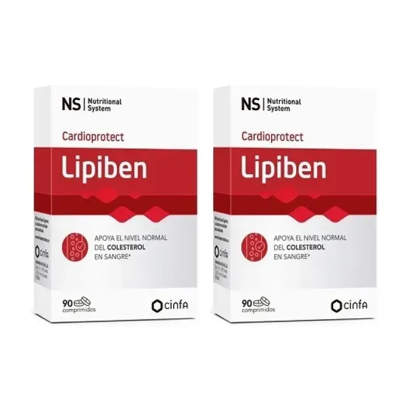 NS Lipiben Cardioprotect Duplo, 2 x 90 comprimidos | Farmacia Barata NS Lipiben Cardioprotect Duplo, 2 x 90 comprimidos | Farmacia Barata