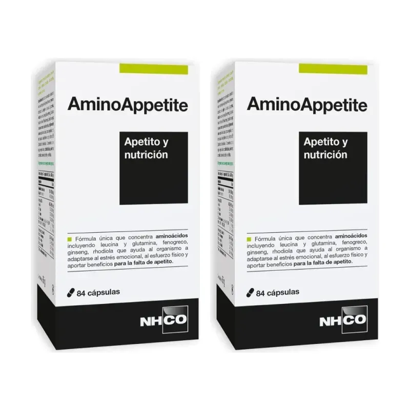 NHCO Aminoappetite Duplo, 2 x 84 capsulas | Farmacia Barata