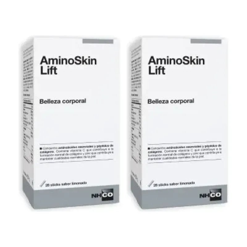NHCO Aminoskin Lift sabor limonada Duplo, 2 x 28 sticks | Farmacia Barata NHCO Aminoskin Lift sabor limonada Duplo, 2 x 28 sticks | Farmacia Barata