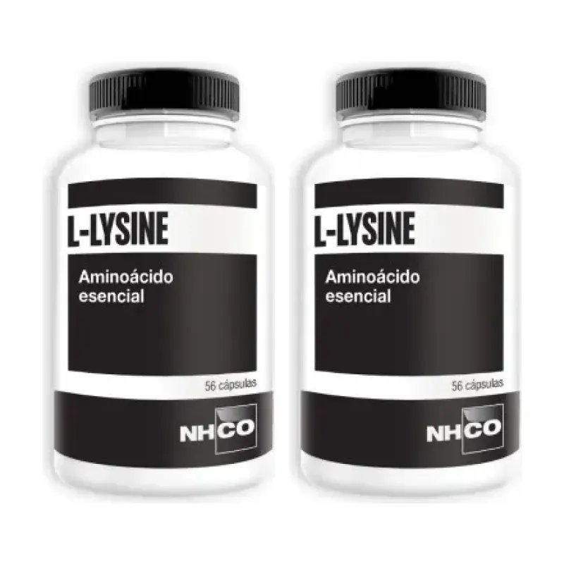 NHCO L-Lysine Duplo, 2 x 56 capsulas | Farmacia Barata NHCO L-Lysine Duplo, 2 x 56 capsulas | Farmacia Barata