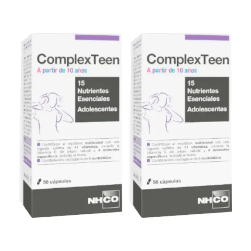 NHCO ComplexTeen Duplo, 2 x 56 capsulas | Farmacia Barata NHCO ComplexTeen Duplo, 2 x 56 capsulas | Farmacia Barata