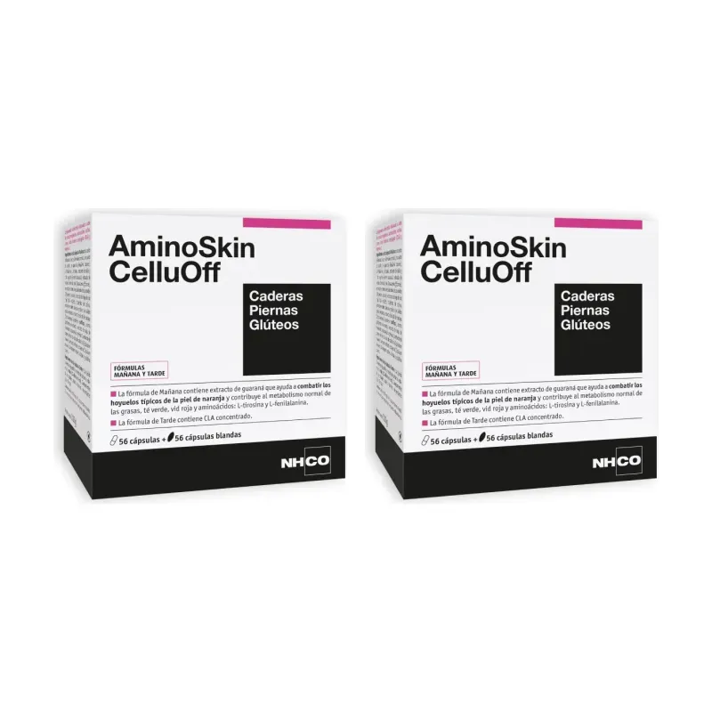 NHCO Aminosking Celluoff Duplo, 4x56 cápsulas blandas | Farmacia Barata NHCO Aminosking Celluoff Duplo, 4x56 cápsulas blandas | Farmacia Barata