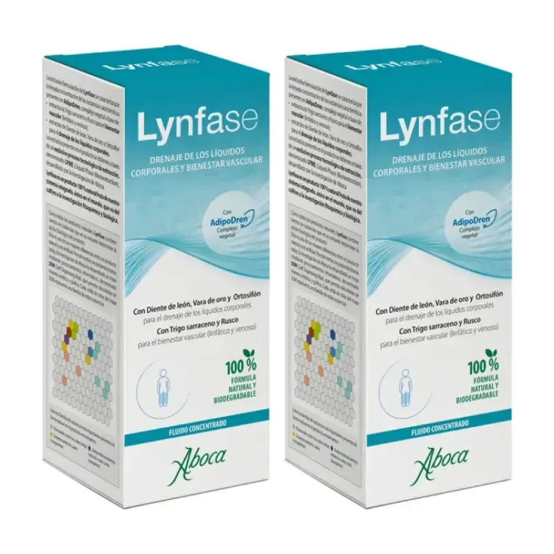 Aboca Lynfase Concentrado Fluido Duplo, 2 x 180 gramos | Farmacia Barata Aboca Lynfase Concentrado Fluido Duplo, 2 x 180 gramos | Farmacia Barata