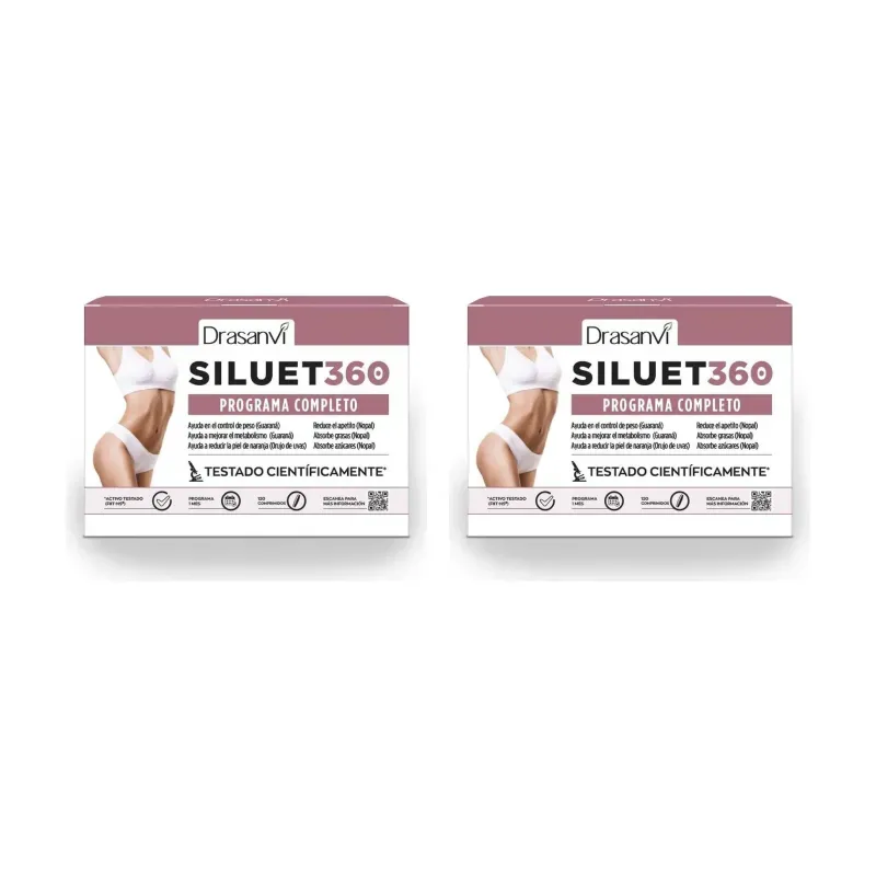 Drasanvi Siluet 360º Duplo, 2 x 120 Comprimidos | Farmacia Barata Drasanvi Siluet 360º Duplo, 2 x 120 Comprimidos | Farmacia Barata