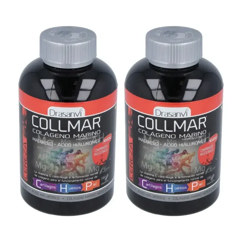 Collmar sabor cereza Duplo, 2 x 180 comprimidos masticables | Farmacia Barata Collmar sabor cereza Duplo, 2 x 180 comprimidos masticables | Farmacia Barata